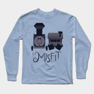 Misfit - Square-Wheeled Caboose Train Long Sleeve T-Shirt